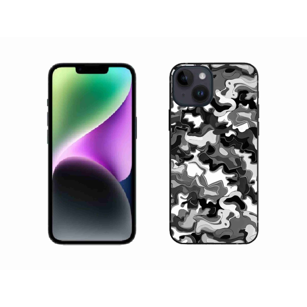 Zselés borítás mmCase iPhone 14 készülékhez - terepszínű minta 3