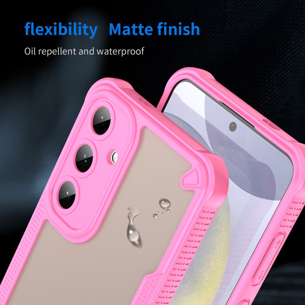 Fagyasztott tartós borítás Samsung Galaxy S25+ készülékhez - rózsaszín