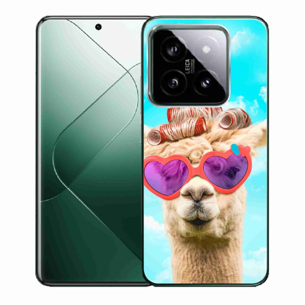 Gél borító mmCase a Xiaomi 14 - szemüveges láma számára