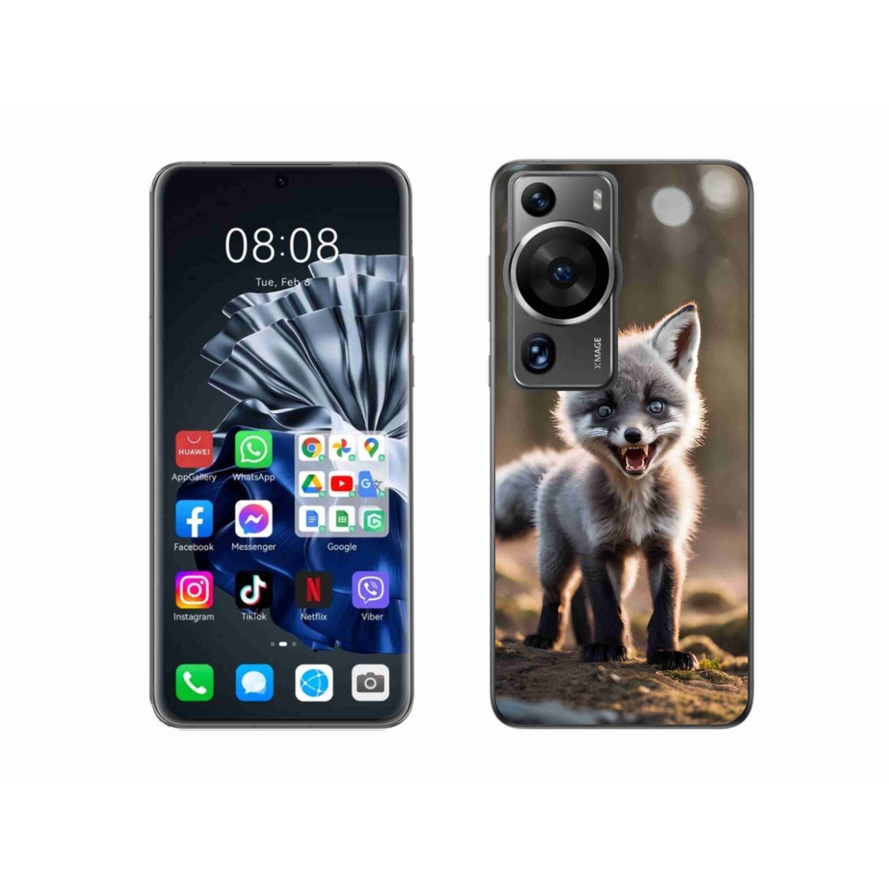 Gél borítás mmCase a Huawei P60 Pro készülékhez - angry fox