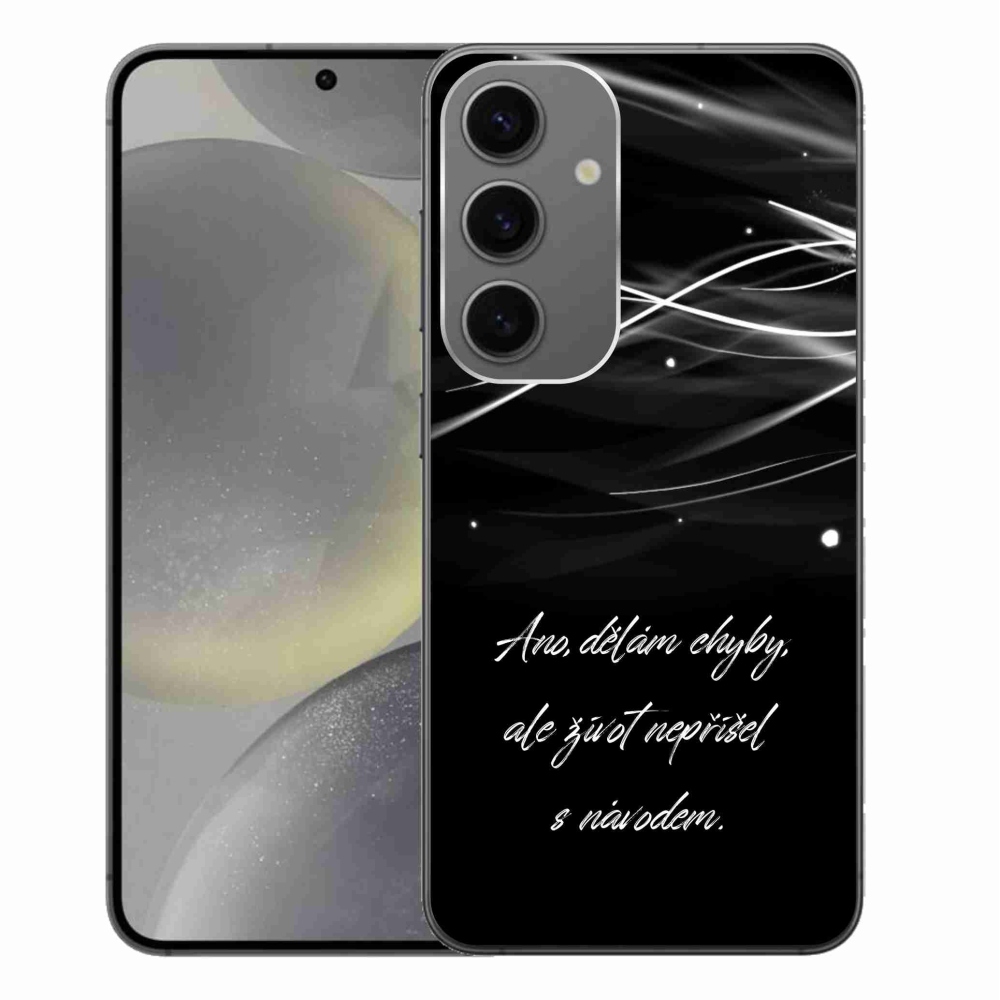 Gél borítás mmCase Samsung Galaxy S24+ készülékhez - idézőjel fekete háttér