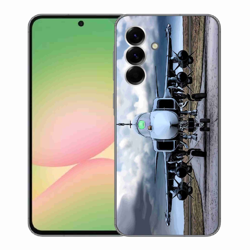 Gél borítás mmCase Samsung Galaxy A56 5G - katonai repülőgépekhez