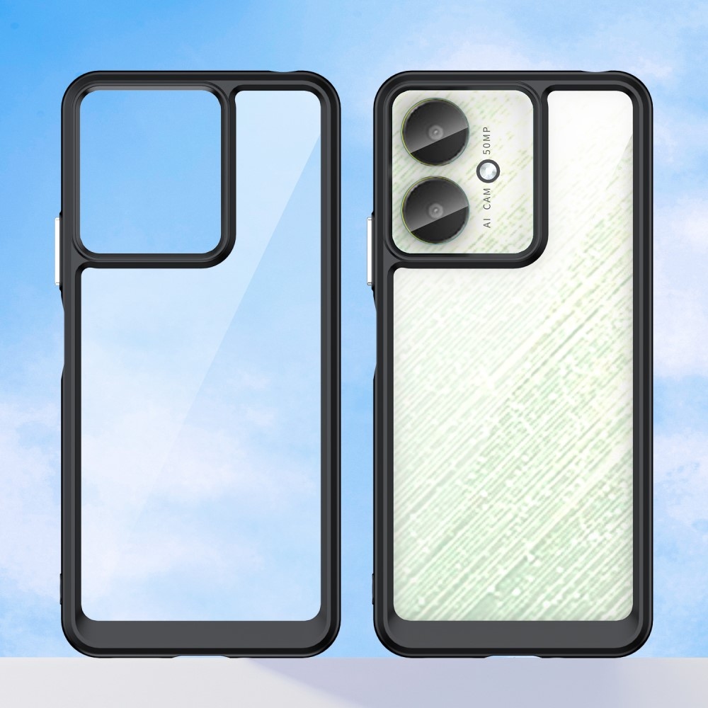 Gél tok rögzített hátlappal Xiaomi Redmi 13C 5G - fekete