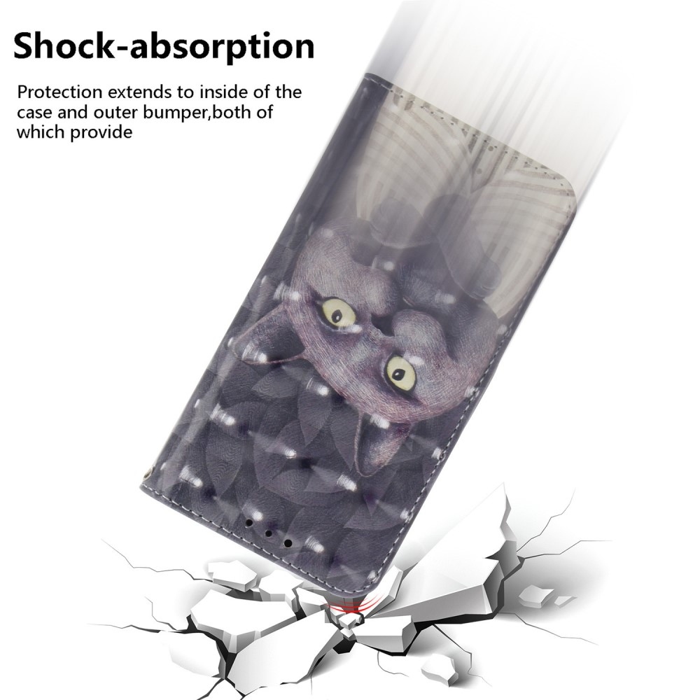 Patty könyv tok a Xiaomi Redmi 14C/Poco C75-hez - fekete macska