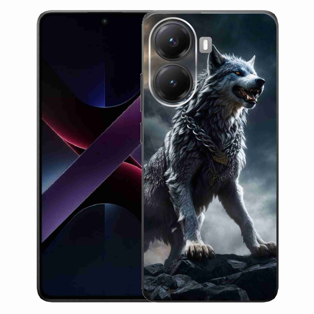 Gél borítás mmCase a Xiaomi Poco X7 Pro 5G-hez - farkas 1