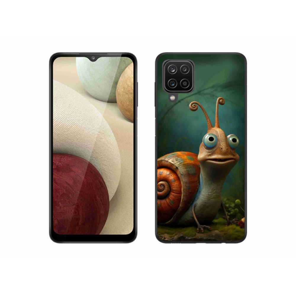 Zselés borítás mmCase Samsung Galaxy A12 készülékhez - csiga