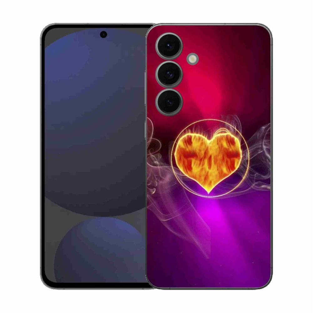 Zselés borítás mmCase Samsung Galaxy S25 FE - tüzes szív