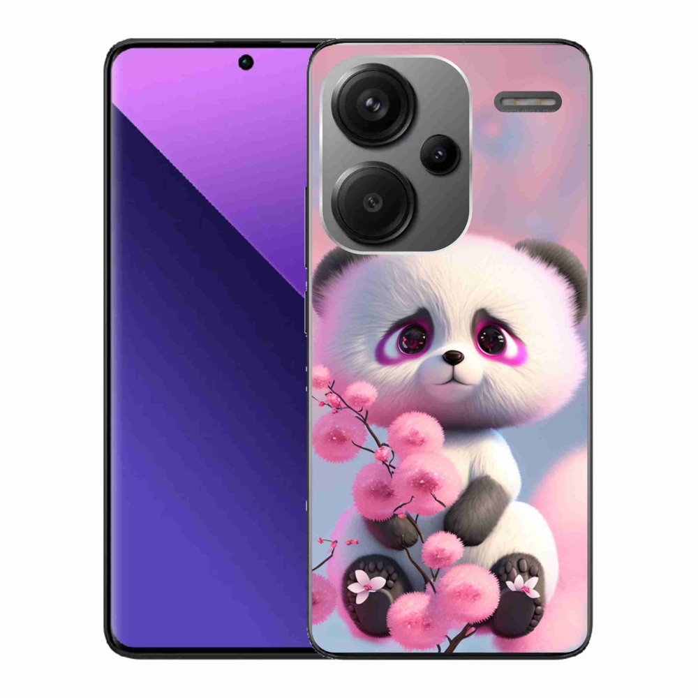 Gél borító mmCase a Xiaomi Redmi Note 13 Pro+ 5G - aranyos panda 1