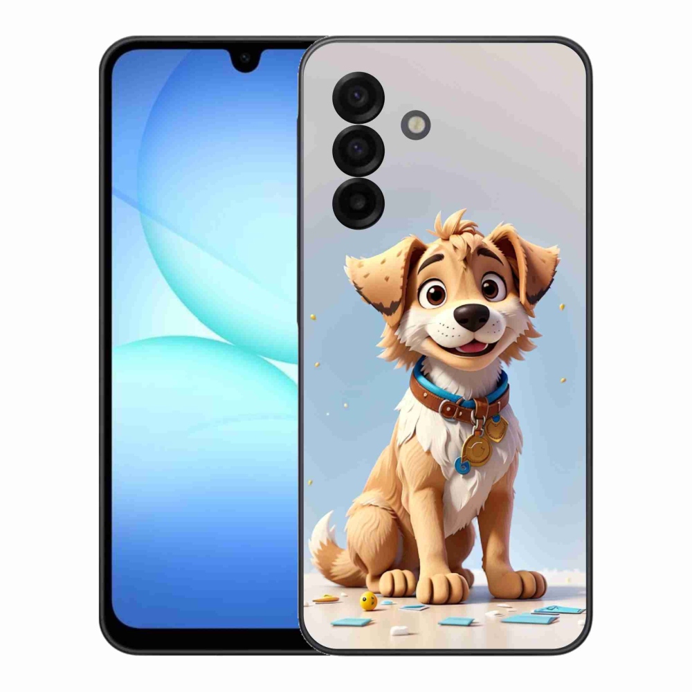 Zselés borítás mmCase Samsung Galaxy A17 4G/5G - rajzfilm kiskutya számára