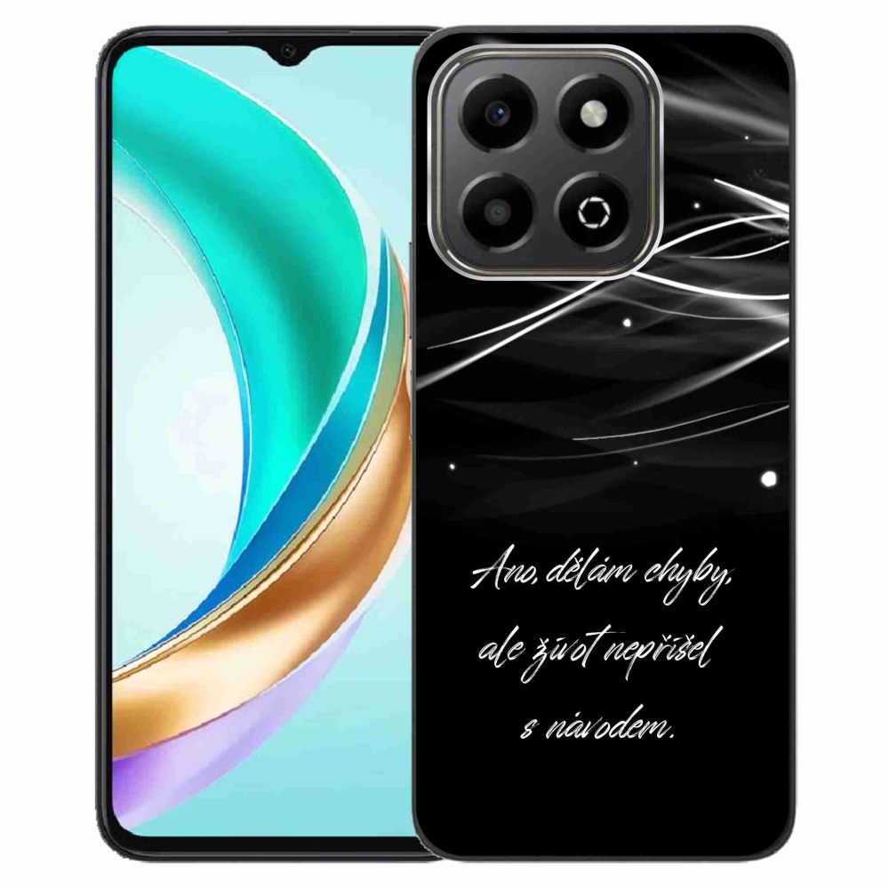 Zselés borítás mmCase a Honor X6b készülékhez - idézem fekete háttérrel