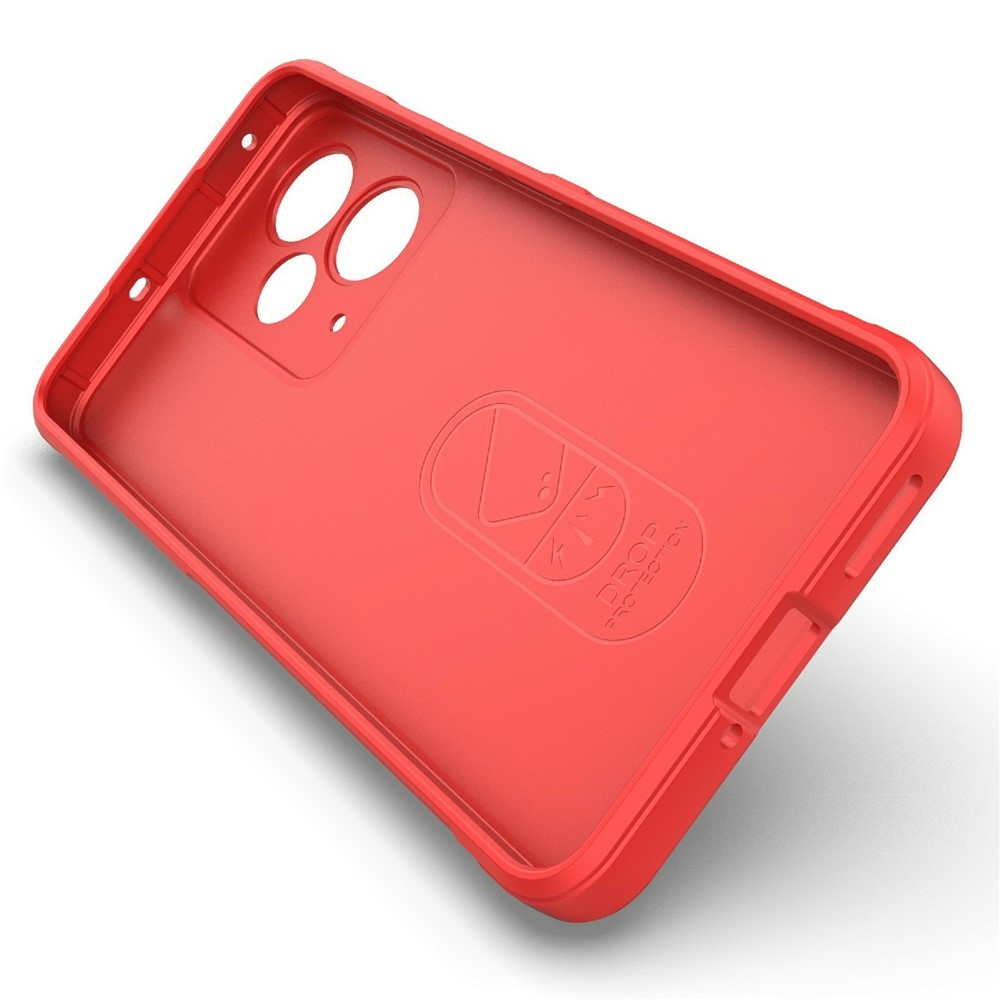 Rugg tartós zselés tok a Realme 14T 5G készülékhez - piros színű