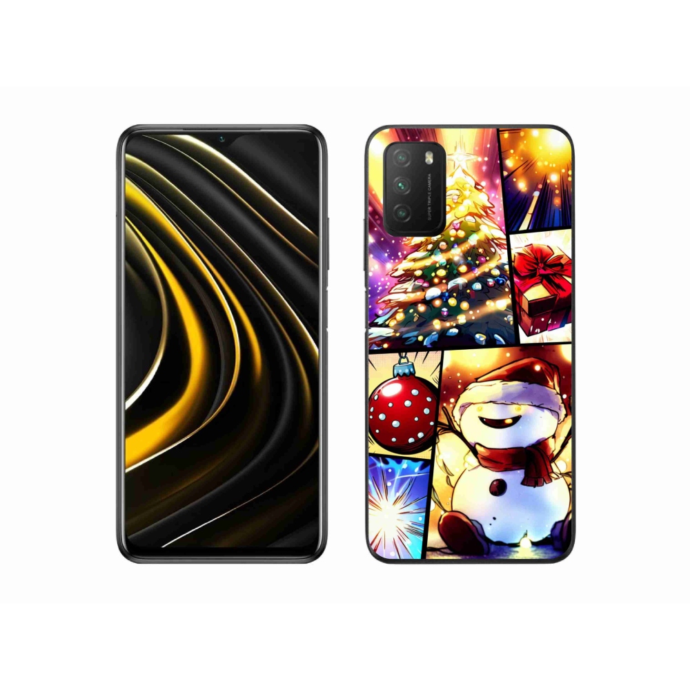 Gél borító mmCase a Xiaomi Poco M3 készülékhez - karácsonyi motívumok 1