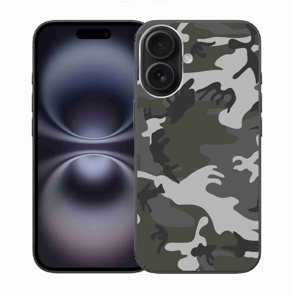 Zselés borítás mmCase iPhone 16 készülékhez - terepszínű minta