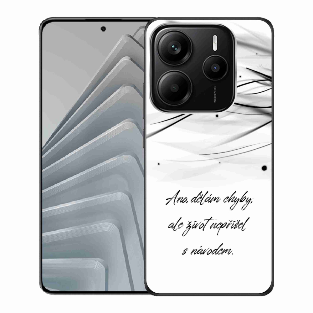 Gél borítás mmCase a Xiaomi Redmi Note 14 5G-hez - idézem fehér háttér