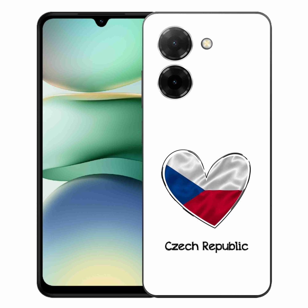 Gél borító mmCase a Xiaomi Redmi A5 (173.45x79.35x8.45mm) - szív zászló fehér háttérrel