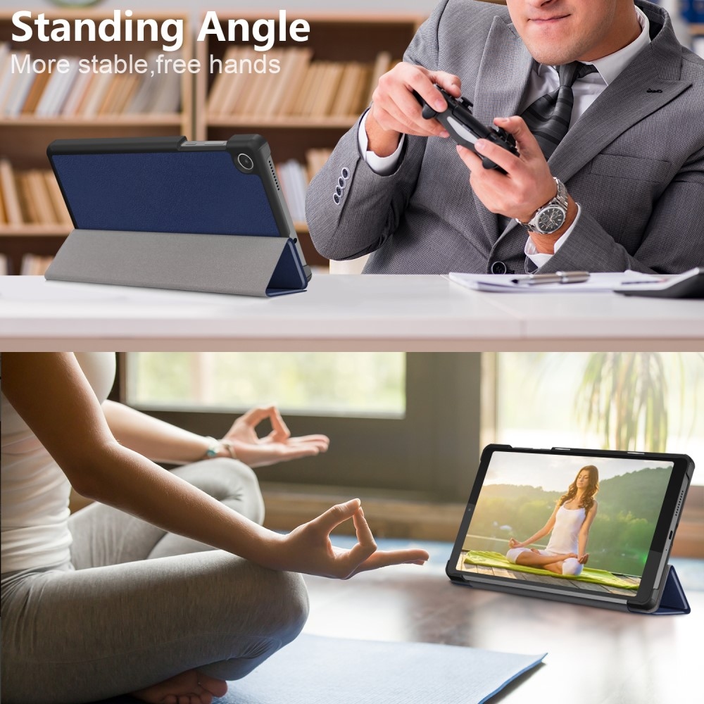 Állványra zárható tok Lenovo Tab M8 4. generációs (2024) - sötétkék