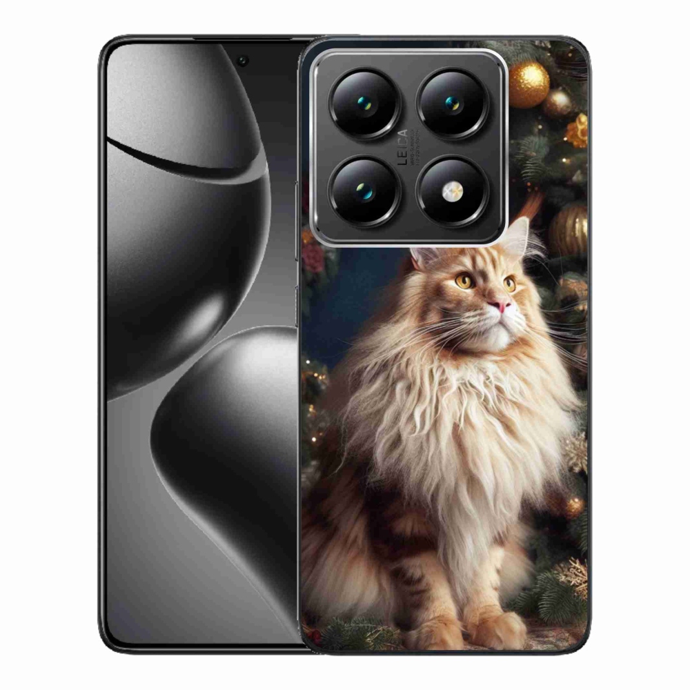 Gél borítás mmCase a Xiaomi 14T Pro számára - macska a fánál