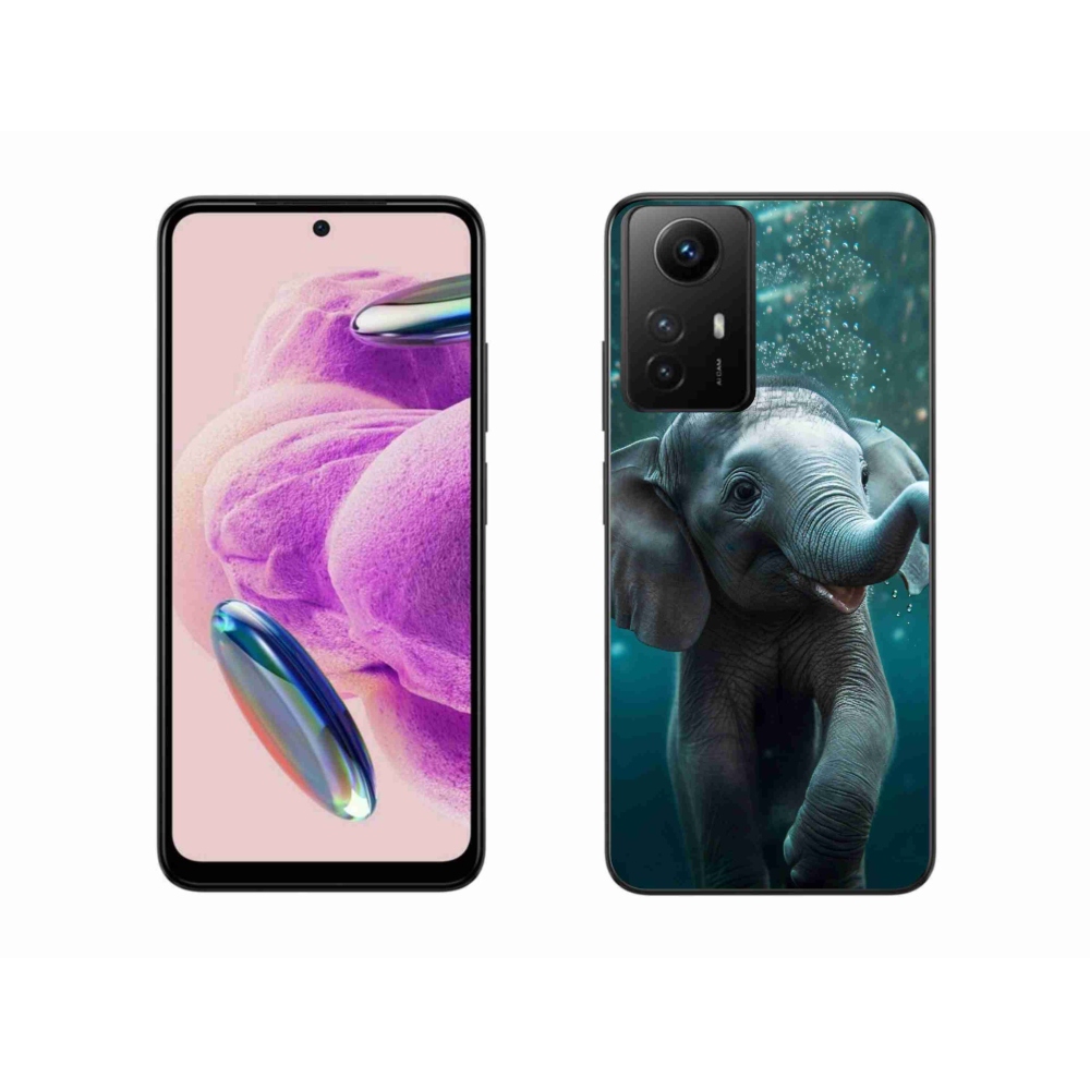 Gél borítás mmCase a Xiaomi Redmi Note 12S számára - elefánt a víz alatt