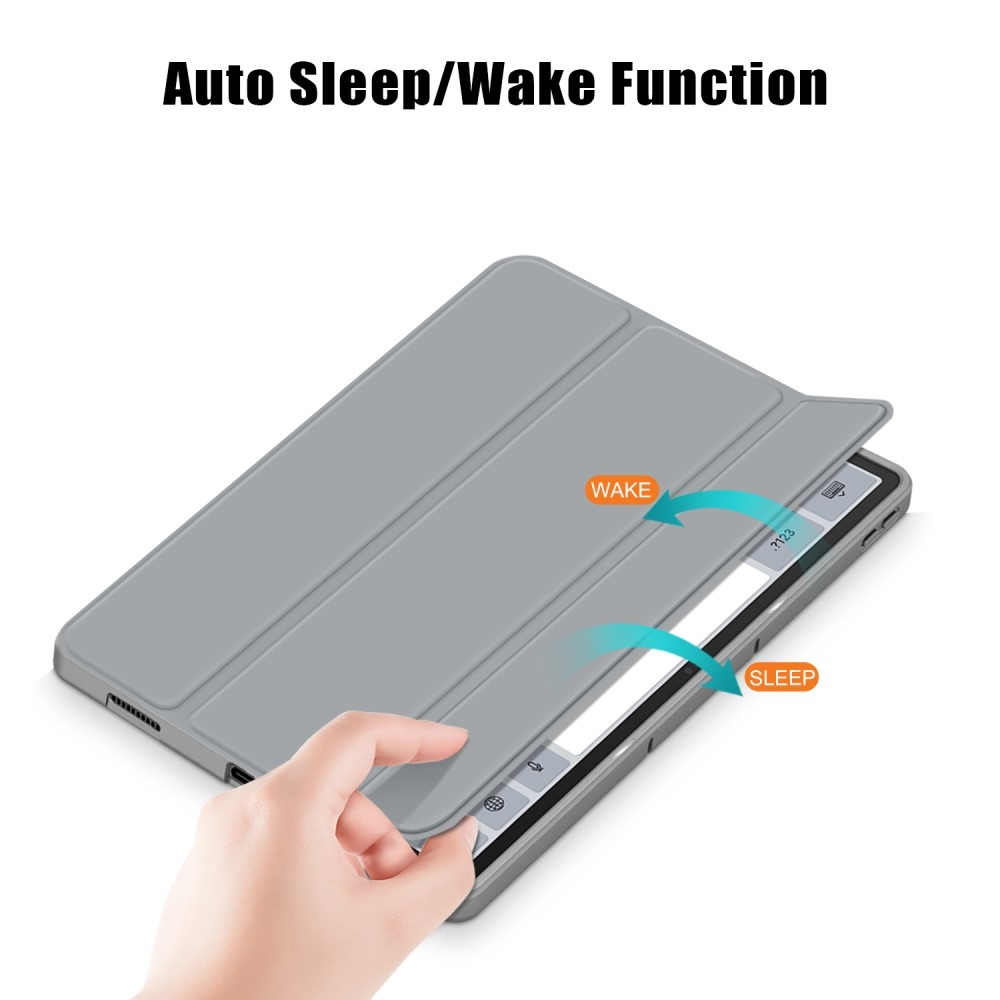 Ügyes záró tok Lenovo Tab P12 táblagéphez - szürke