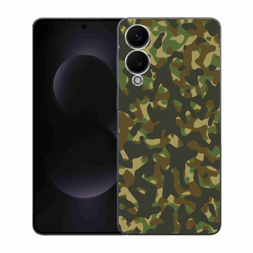 Zselés borítás mmCase Samsung Galaxy S25 Edge készülékhez - terepszínű minta 1