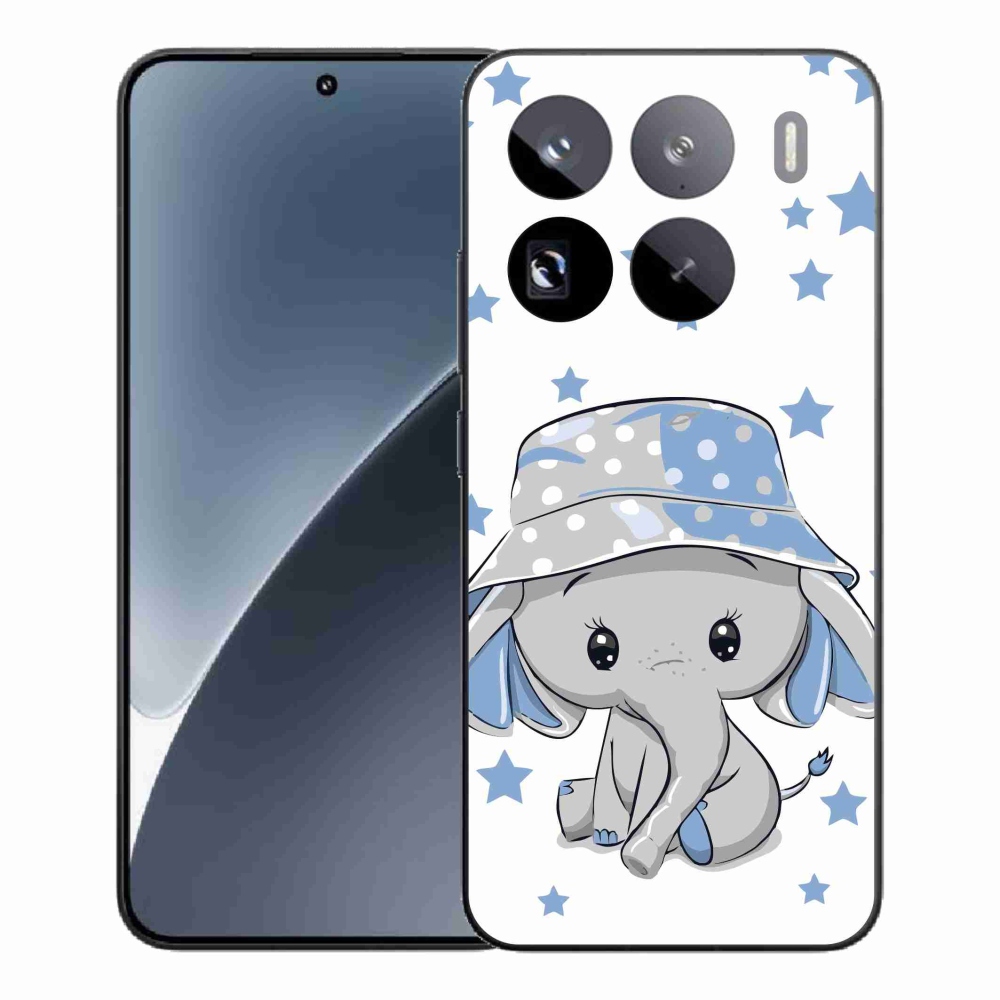 Gél borítás mmCase a Xiaomi 15 Pro-hoz - kék elefánt