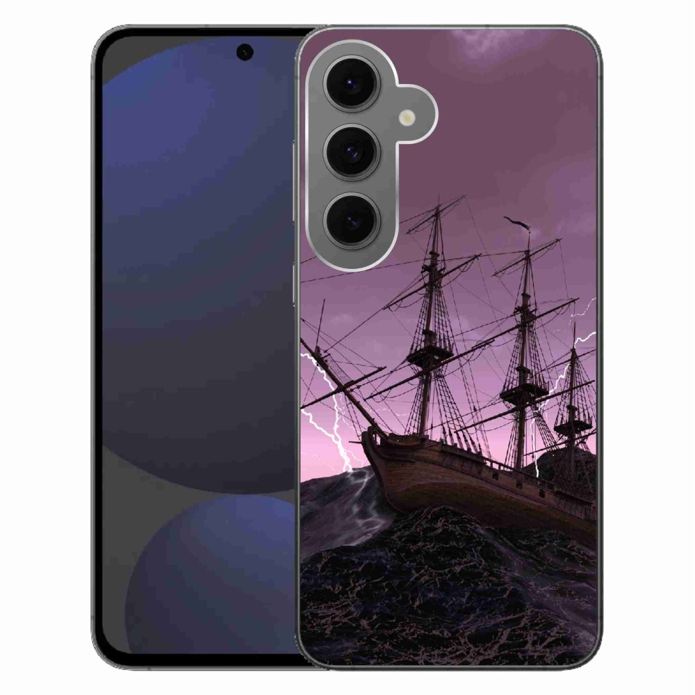 Zselés borítás mmCase Samsung Galaxy S24 FE készülékhez - hajó a viharban