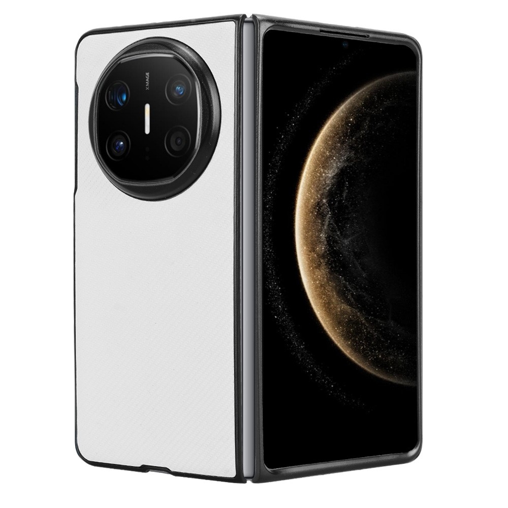 Textúrás műanyag borítás műbőrrel a Huawei Mate X6-on - fehér