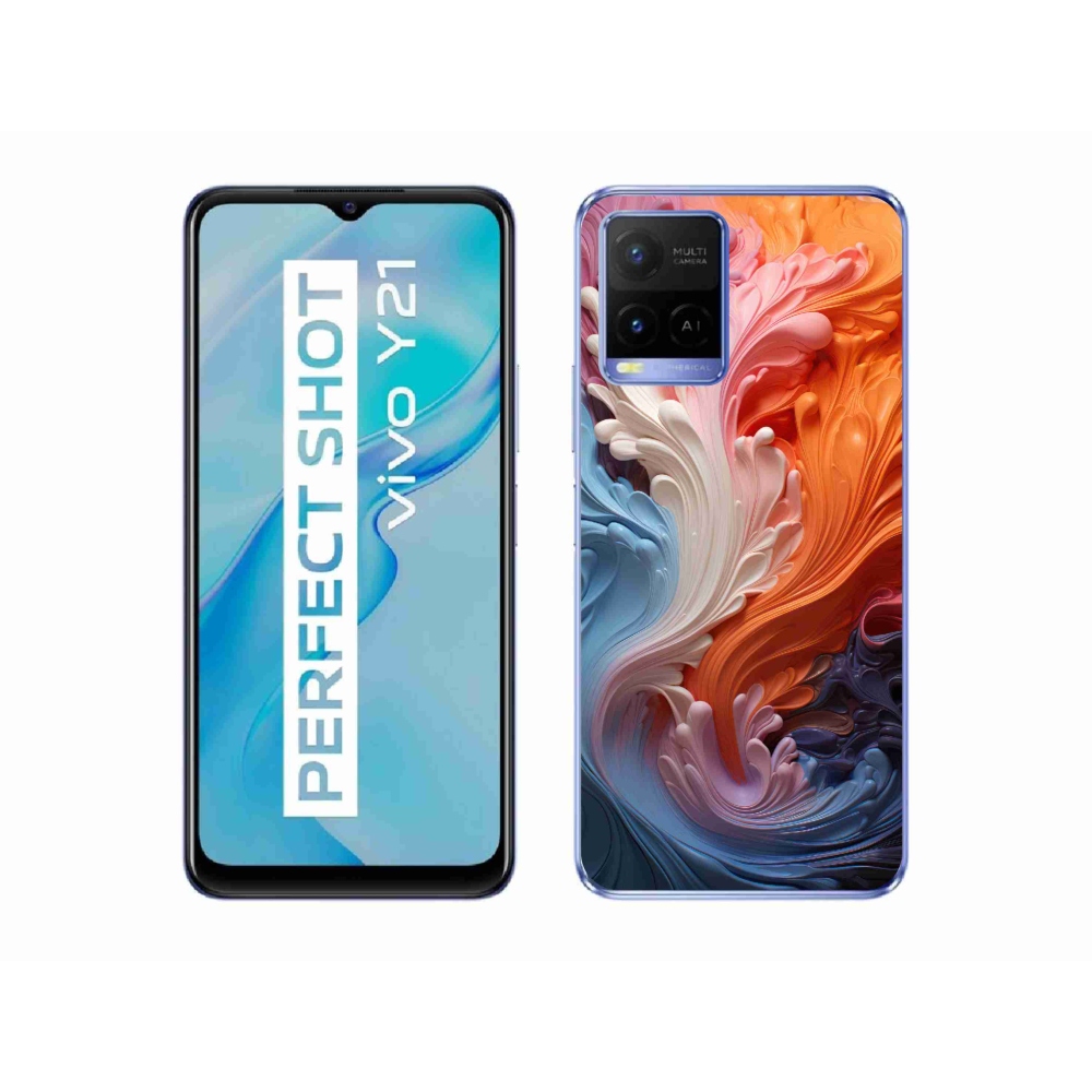 Zselés borító mmCase a Vivo Y21/Y21s/Y33s készülékhez - absztrakt motívum 8