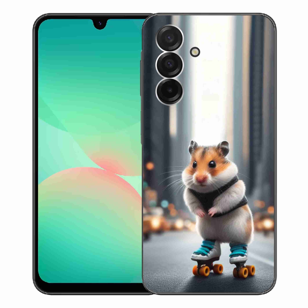 Zselés borítás mmCase Samsung Galaxy A26 5G - hörcsög a korcsolyán