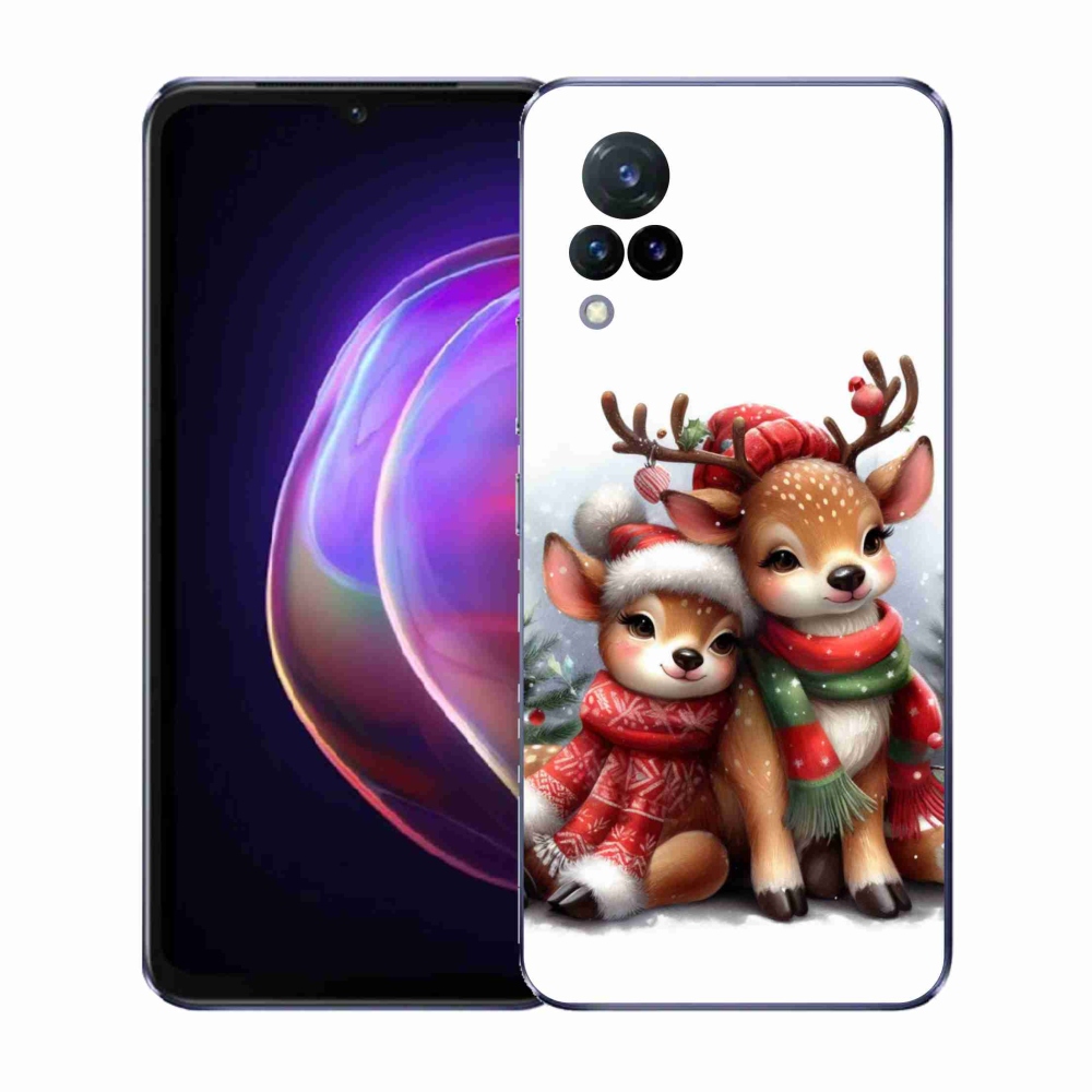 Gél borítás mmCase a Vivo V21 4G/5G készülékhez - karácsonyi rénszarvas