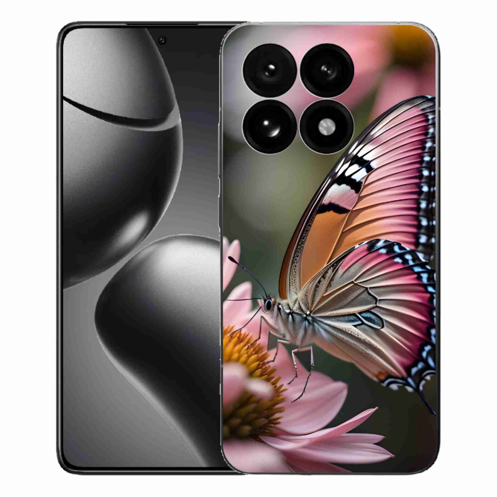 Gél borítás mmCase a Xiaomi 15T-hez - színes pillangó