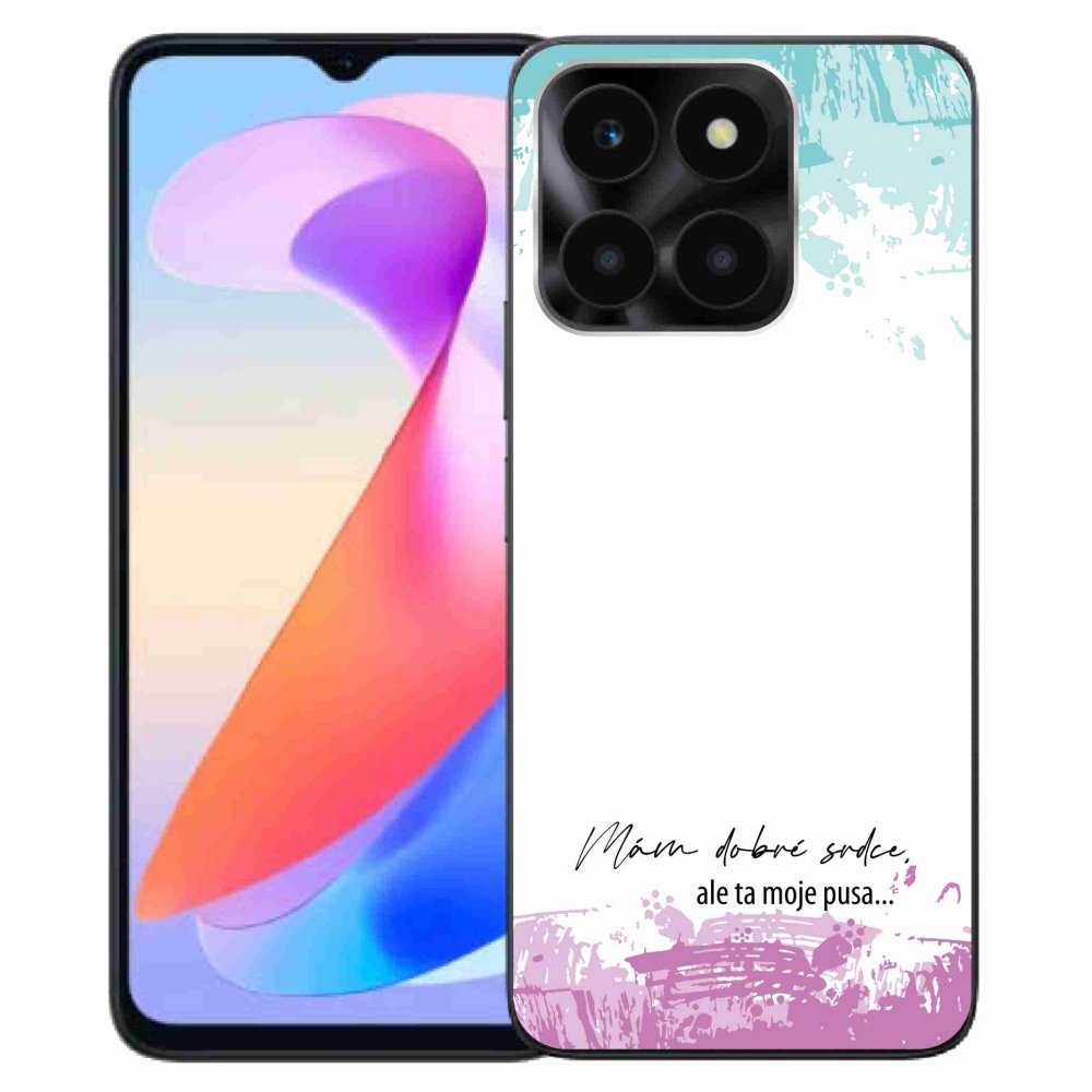 Gél borító mmCase a Honor X6a készülékhez - vicces szöveg 3 fehér háttérrel