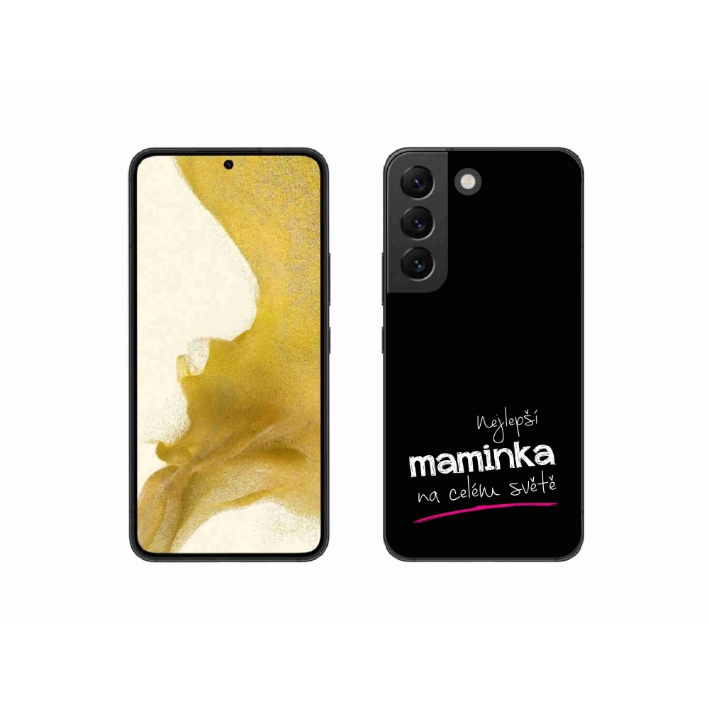 Gél borító mmCase Samsung Galaxy S22 5G - legjobb anya 4 fekete háttérrel