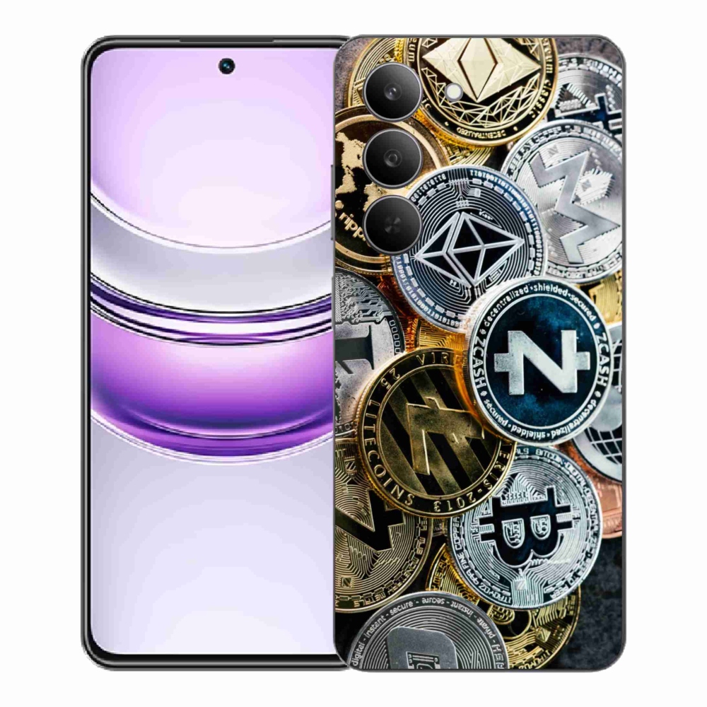 Gél borító mmCase a Realme 14x 5G számára - kriptovaluták