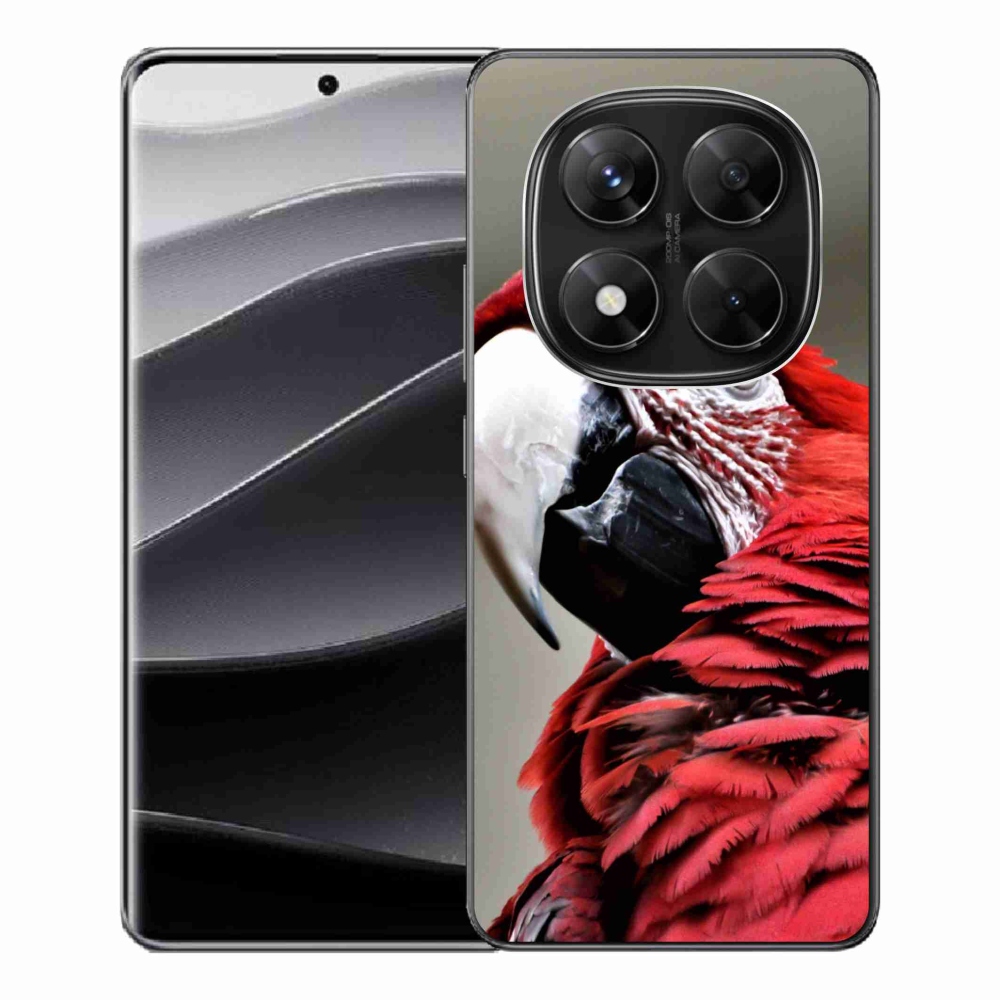 Gél borítás mmCase a Xiaomi Redmi Note 14 Pro 5G/Poco X7 5G számára - papagáj ara red