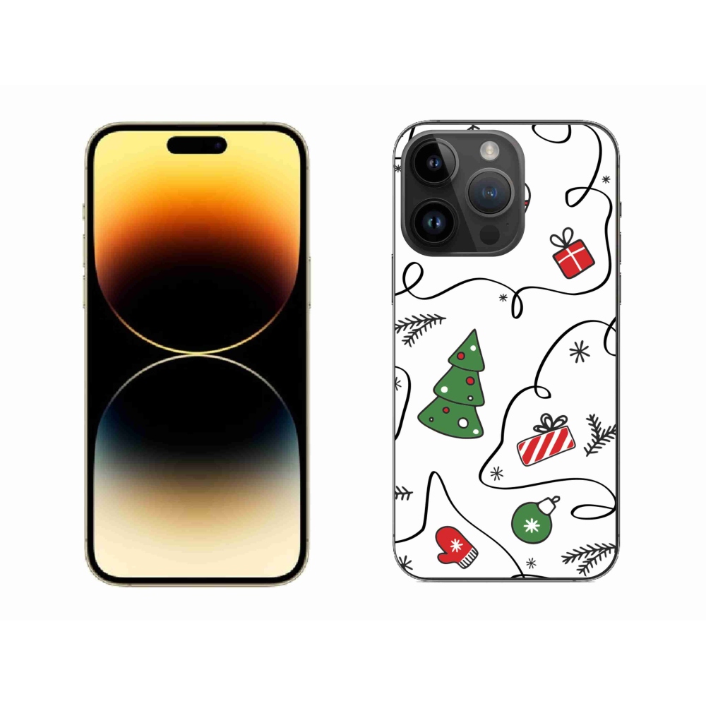 Gél borítás mmCase iPhone 14 Pro Max készülékhez - Karácsonyi motívumok