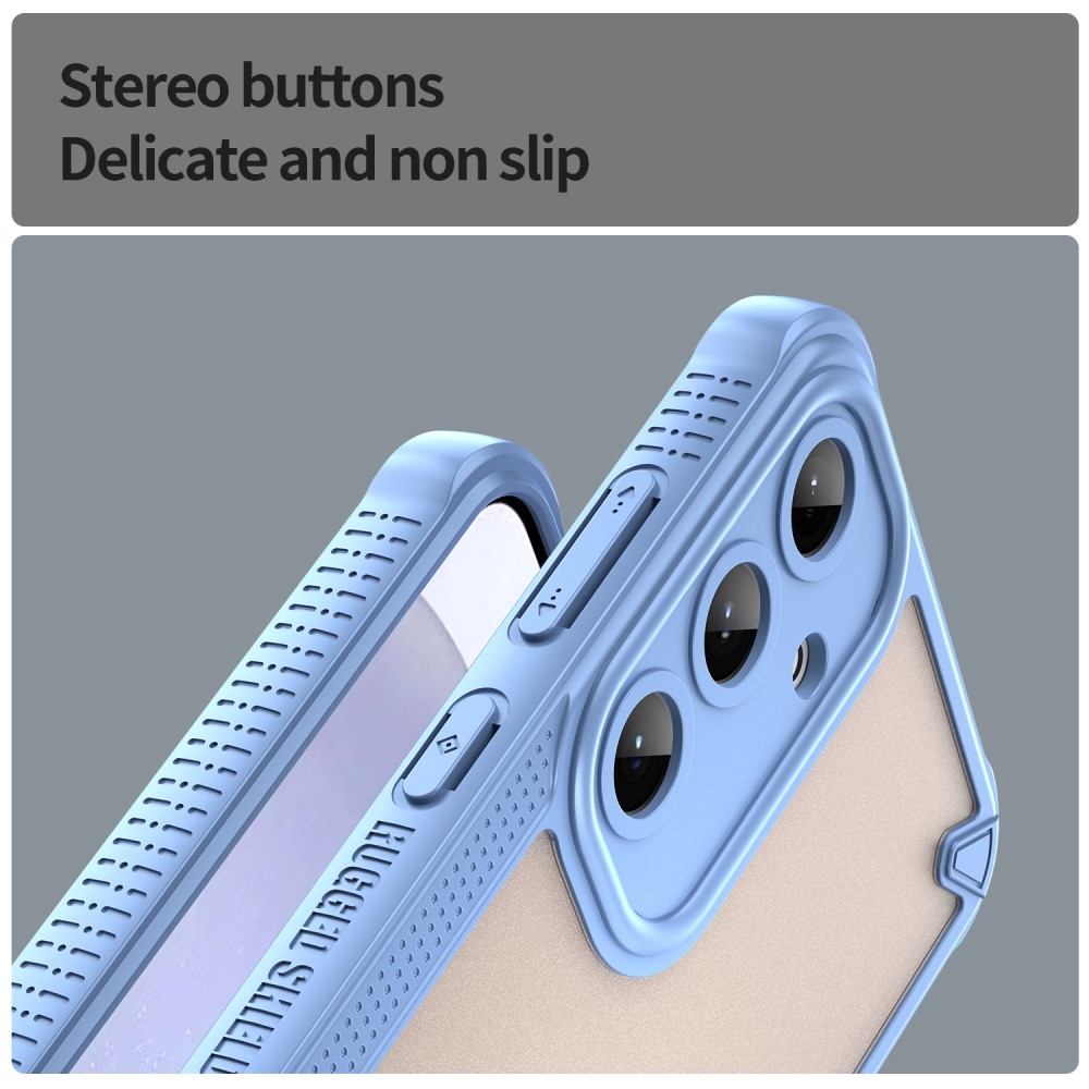 Fagyasztott tartós borítás Samsung Galaxy S25+ készülékhez - kék