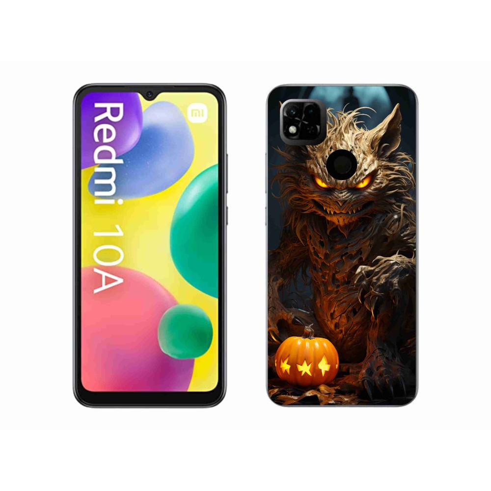 Gél borító mmCase a Xiaomi Redmi 10A számára - Halloween szörnyeteg