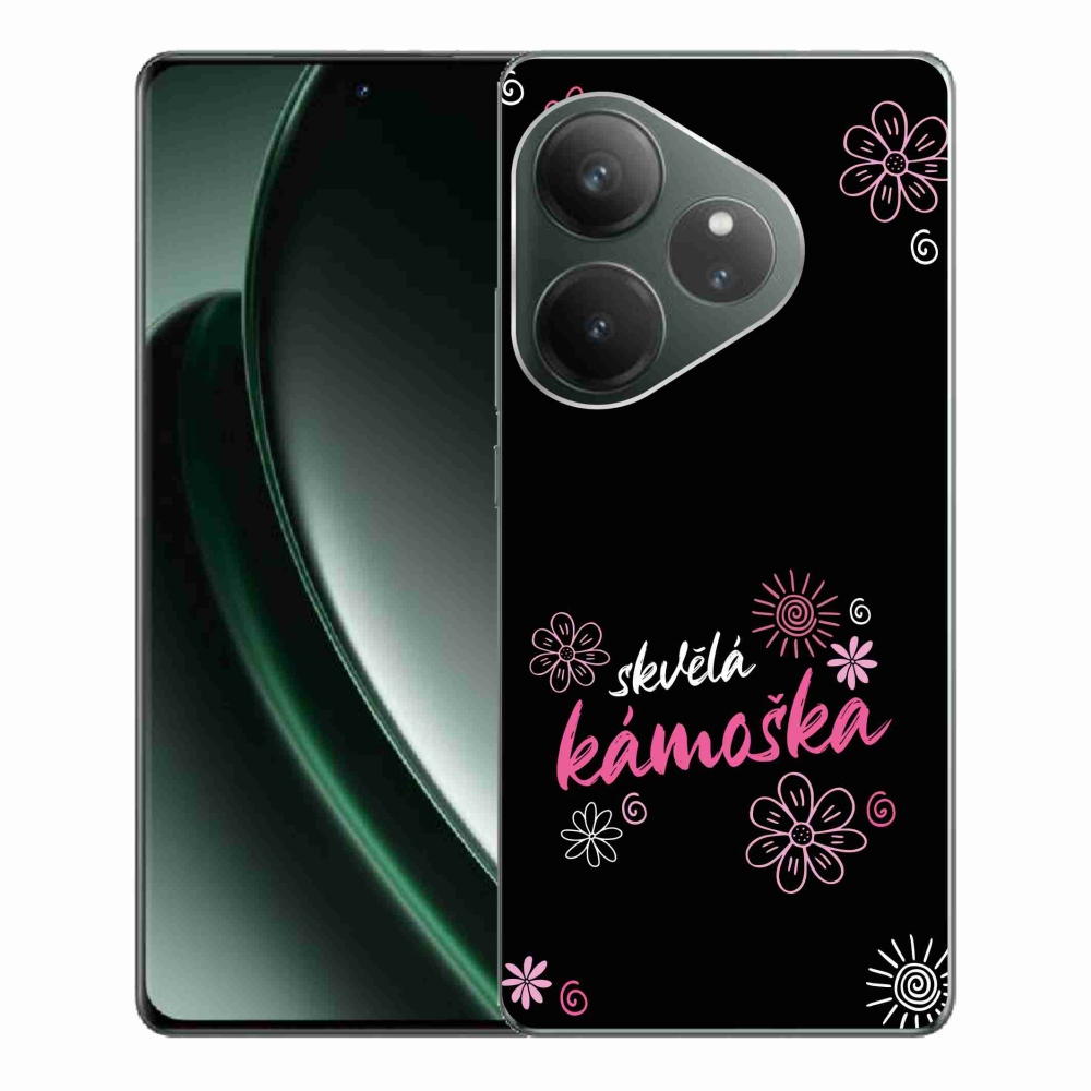 Gél borítás mmCase a Realme GT 6 5G/GT 6T 5G - nagyszerű pár fekete háttérrel