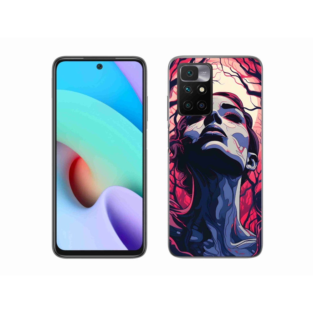 Gél borítás mmCase a Xiaomi Redmi 10/Redmi 10 (2022) - absztrakt arc