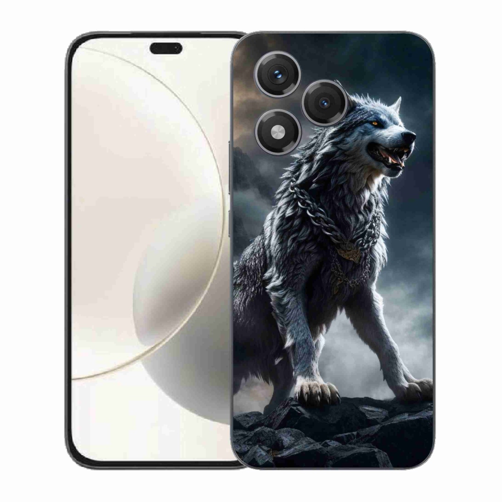 Zselés borítás mmCase a Honor 400 Lite-hoz - farkas 1