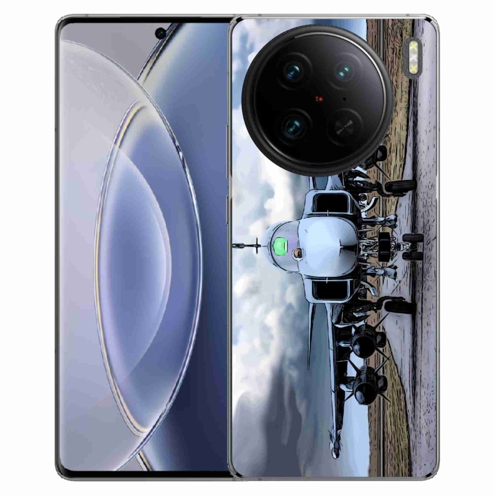 Gél borítás mmCase a Vivo X90 Pro számára - katonai repülőgépek