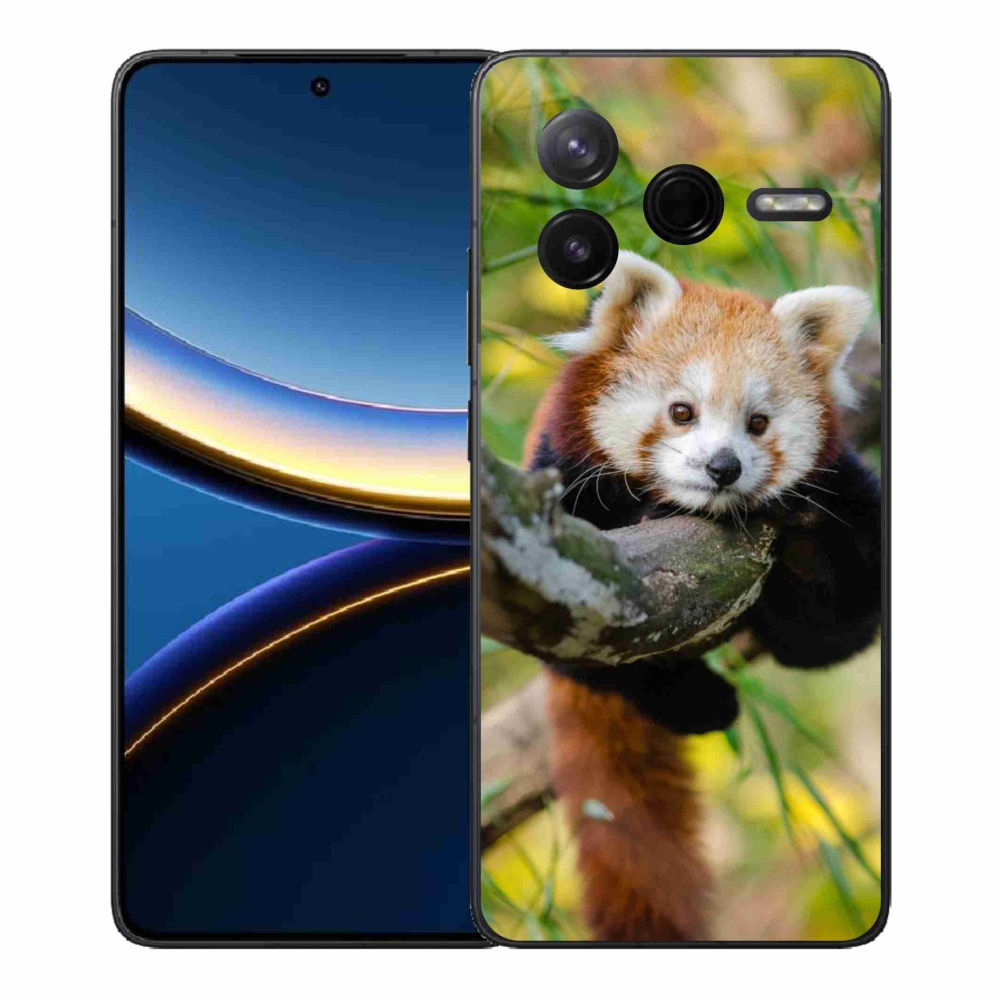 Gél borítás mmCase a Xiaomi Poco F7 Pro számára - panda piros