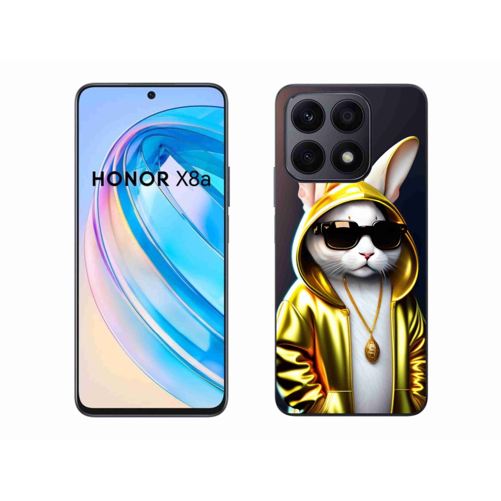 Zselés borítás mmCase a Honor X8a számára - cat boss