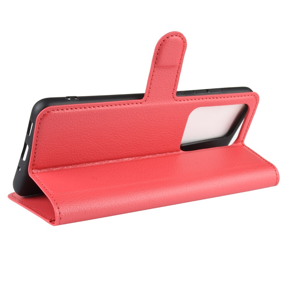 Litchi book tok Samsung Galaxy S20 Ultra készülékhez - piros