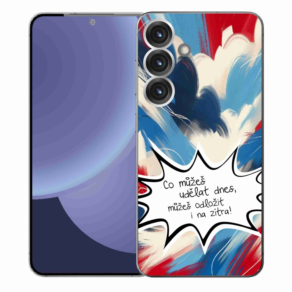 Gél borító mmCase Samsung Galaxy S25+ készülékhez - vicces szöveg 9 fehér háttér