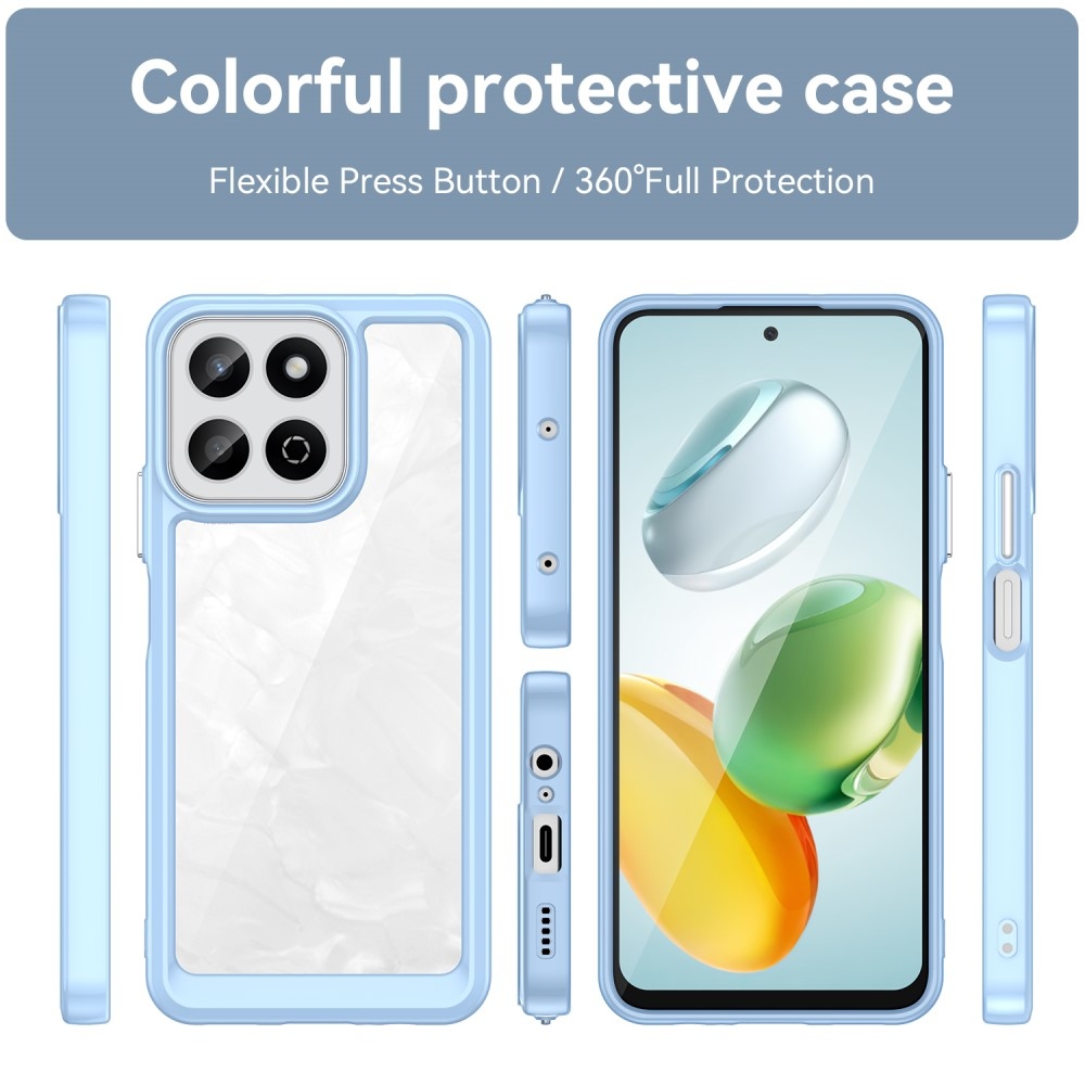 Gél tok fix hátlappal a Honor 200 Smart 5G készülékhez - kék