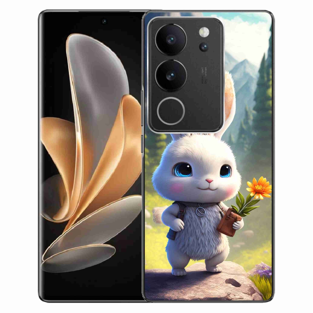 Gél borítás mmCase a Vivo V29 5G-hez - aranyos nyuszi
