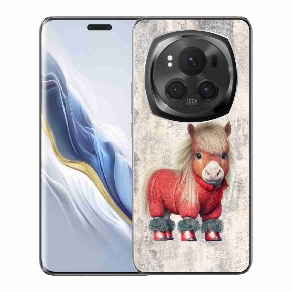 Gél borítás mmCase a Honor Magic 6 Pro 5G számára - póni pulóverben