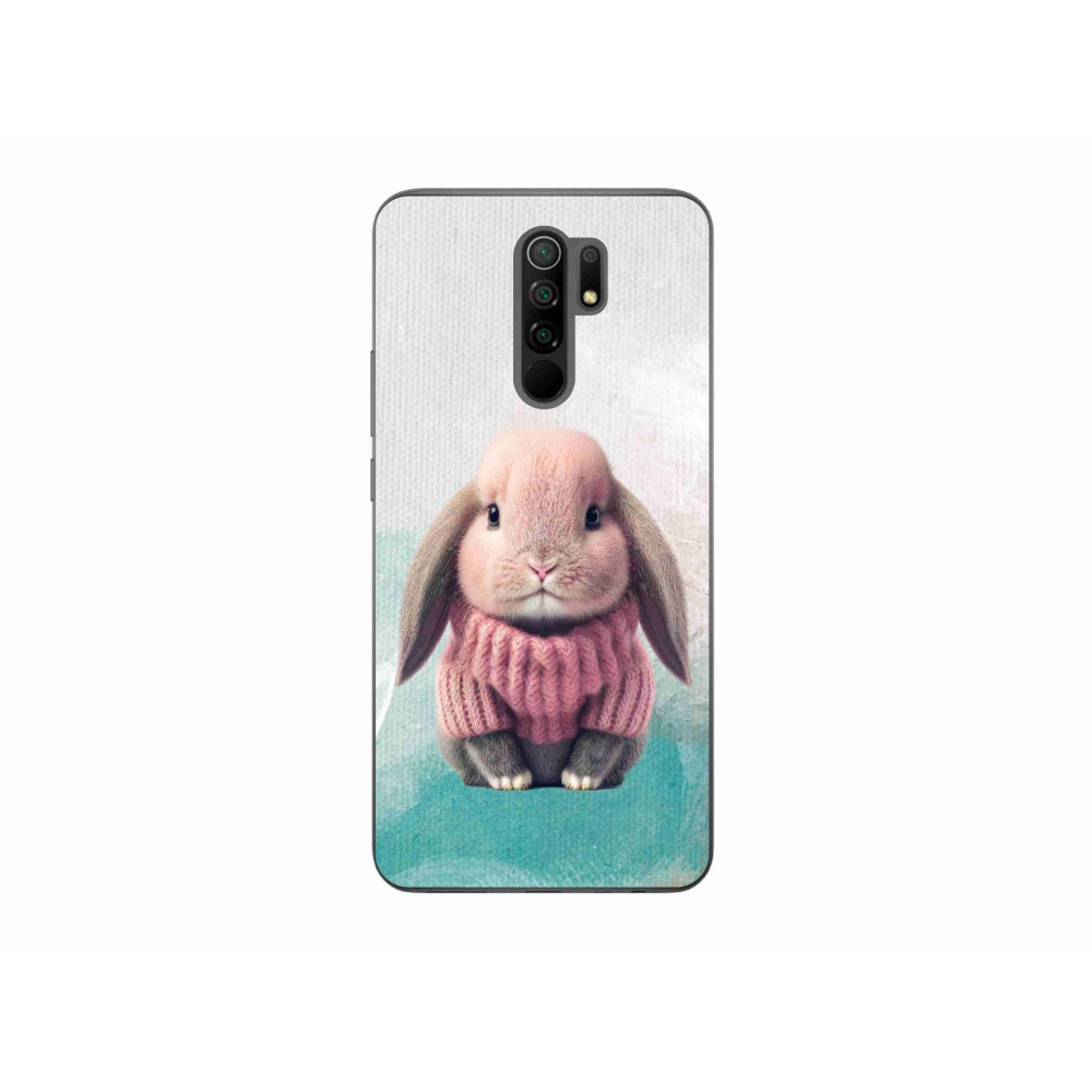 Gél borítás mmCase a Xiaomi Redmi 9-hez - nyúl pulóverben